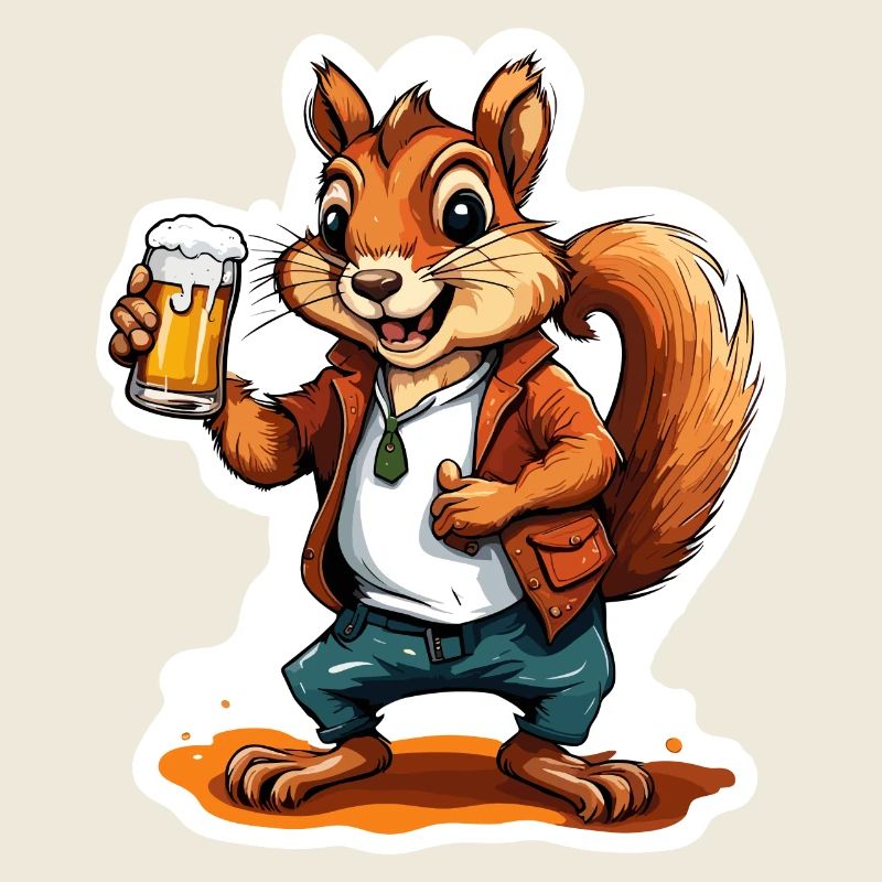 Eichhörnchen / Tier / Nagetier / Waldtier / Comic