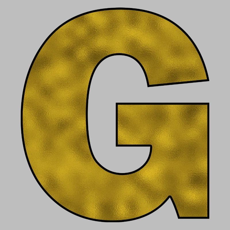 Buchstabe G Gold