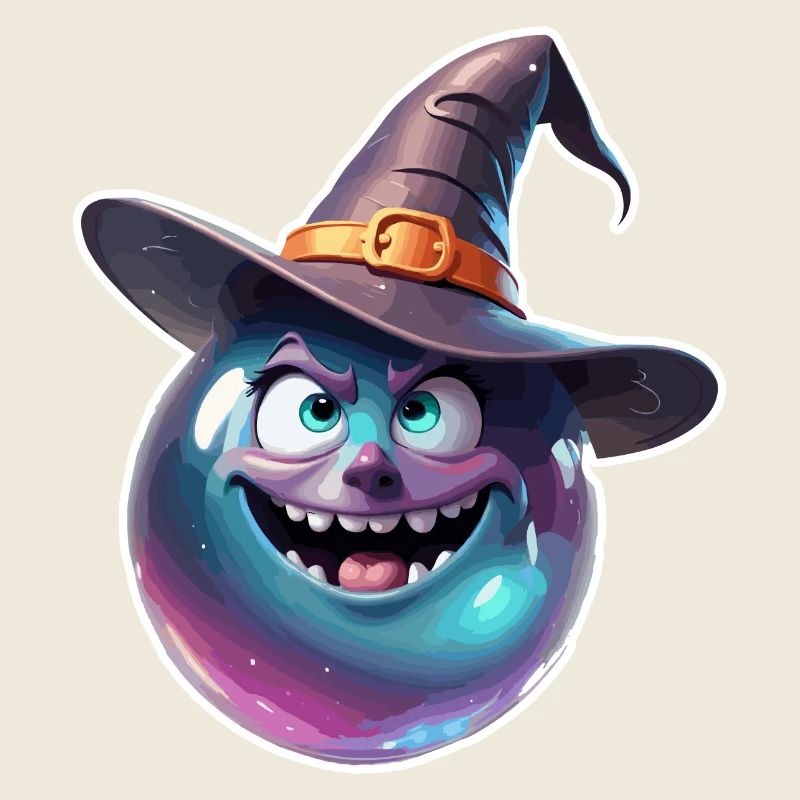 Magic Ball / Witch Hat / Face / Funny