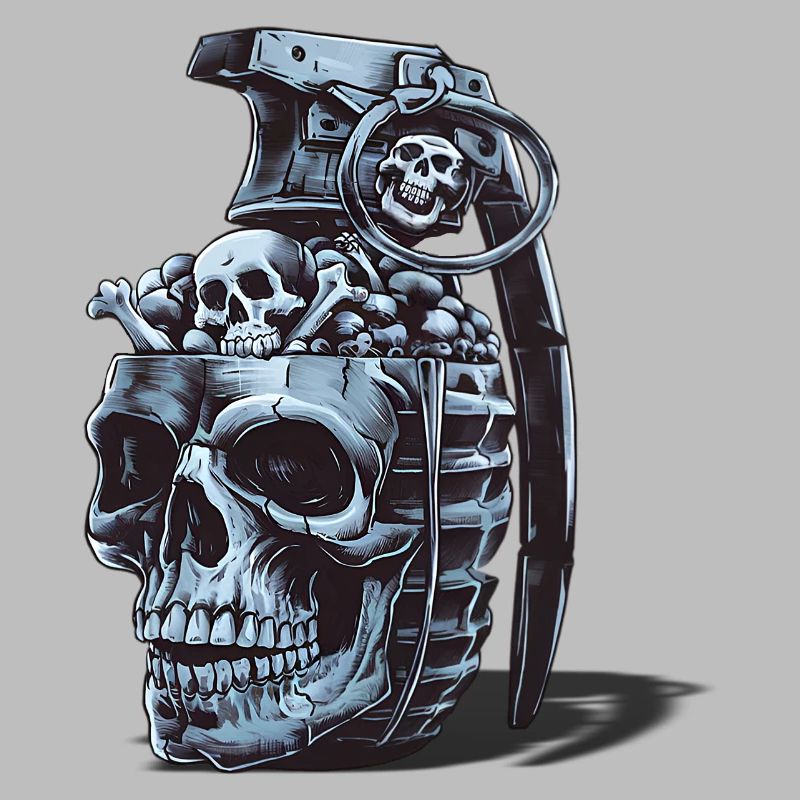 Conception de grenade squelette