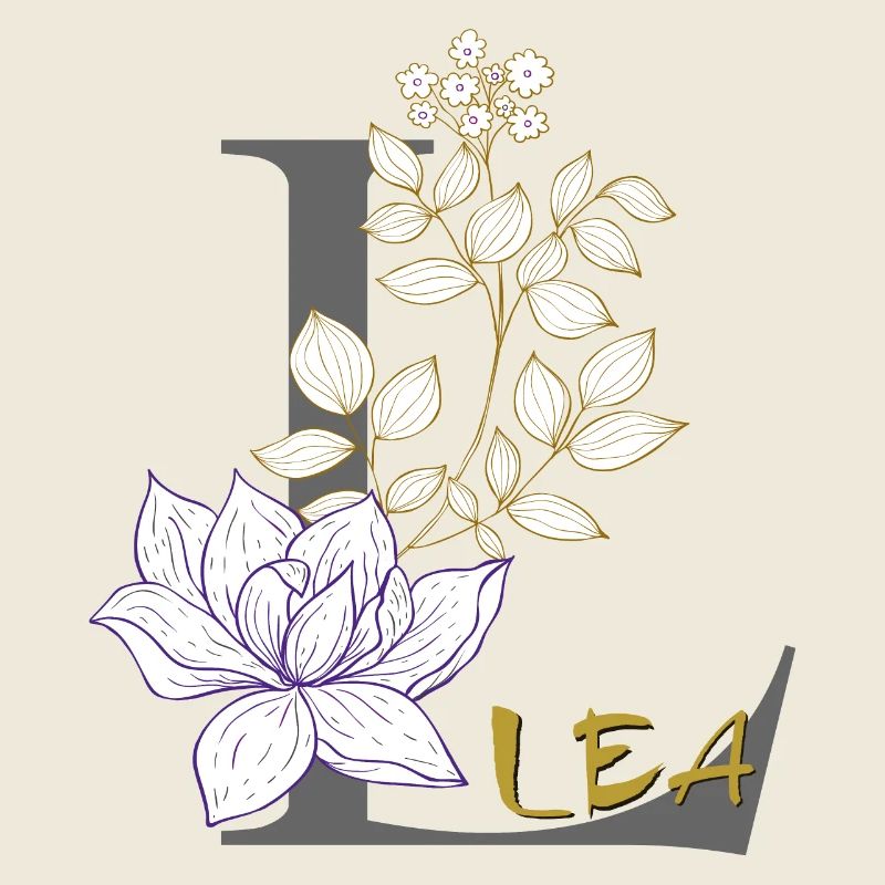 Lettre L Initiale Lea