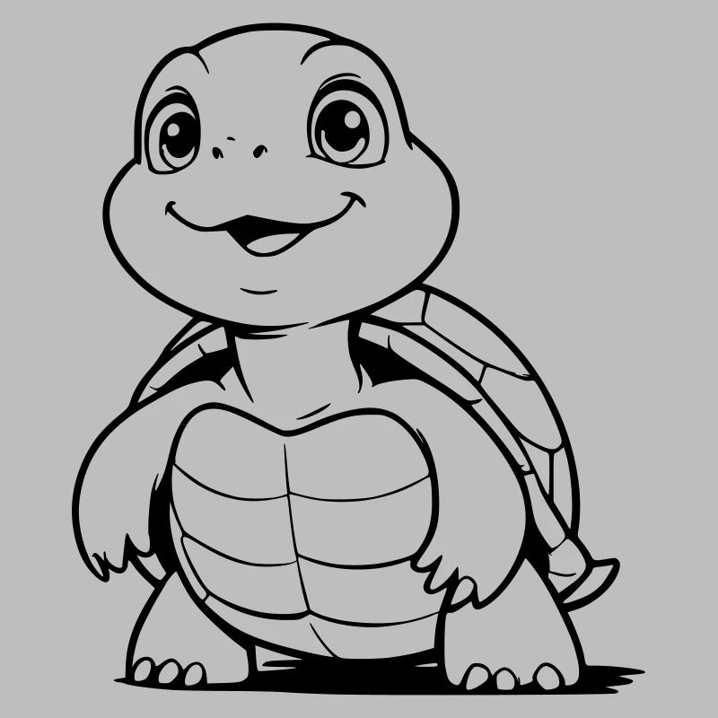 tortue mignonne comme illustration vectorielle