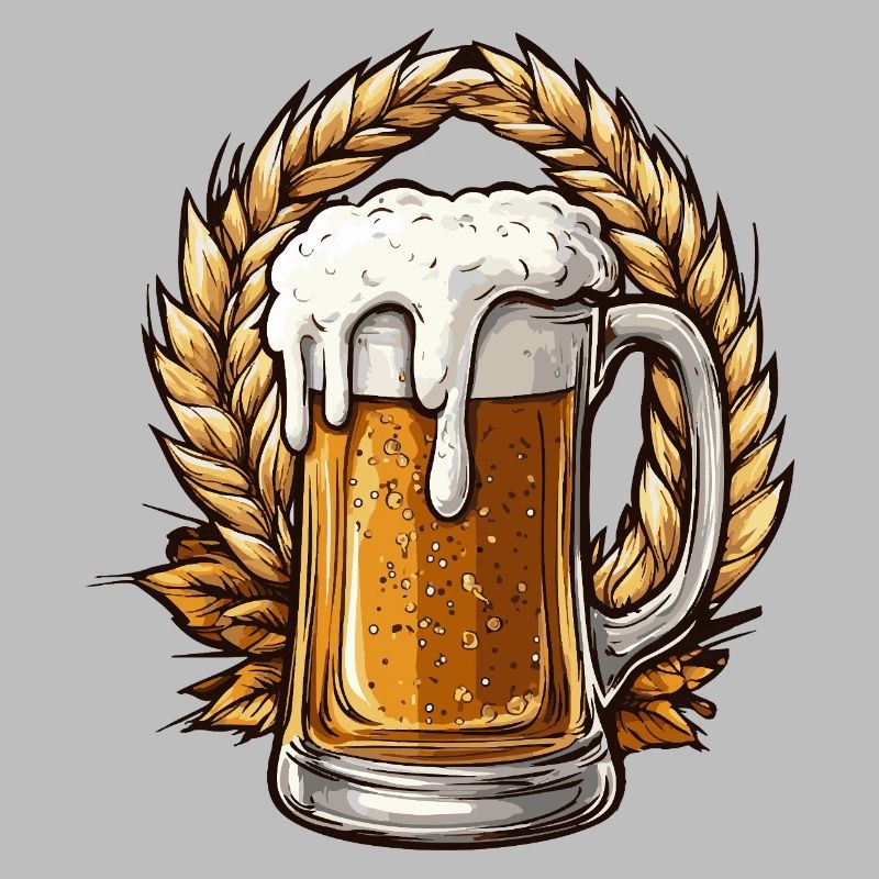 Chope à bière Houblon