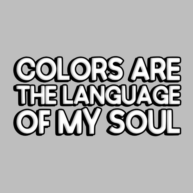 Les couleurs sont le langage de mon âme