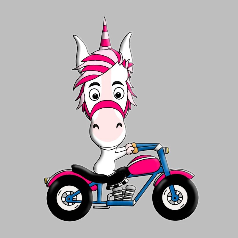 MOTORRAD - BIKER - EINHORN