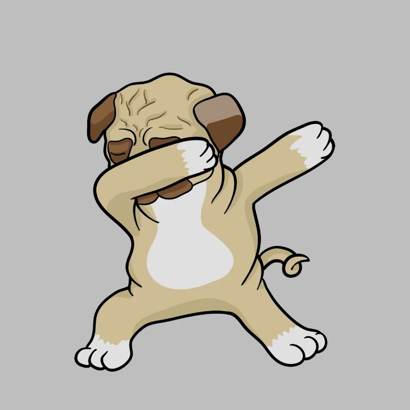 Mops Dab - Dabbing pug