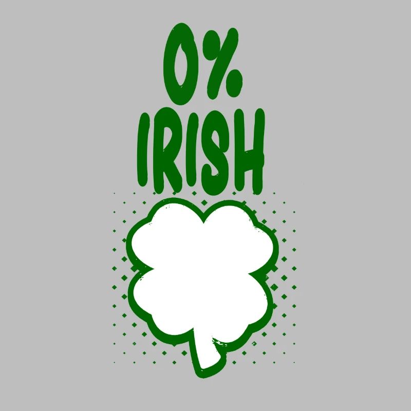 0% Irish - Spaß Tshirt - Geschenk