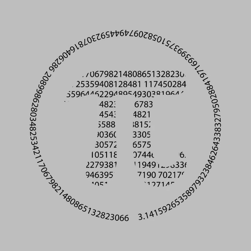 Pi - Pi Day - schwarz