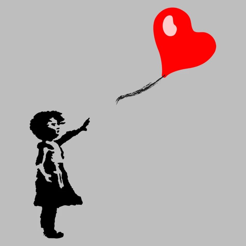 Ballon Mädchen Herz