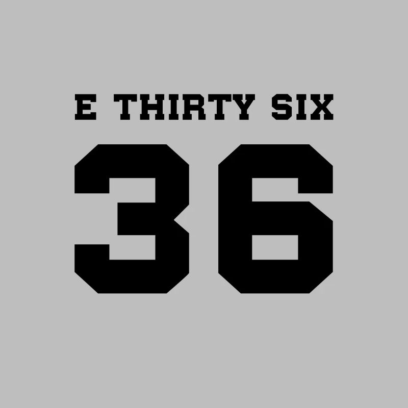 E36 E THIRTY SIX Black
