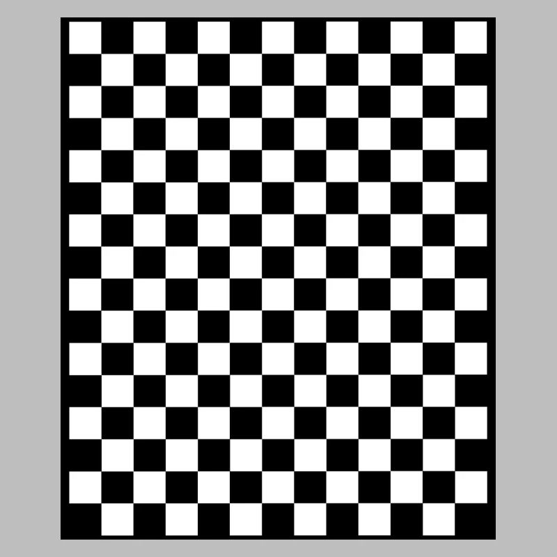Checkerboard I Pattern Squares black and white