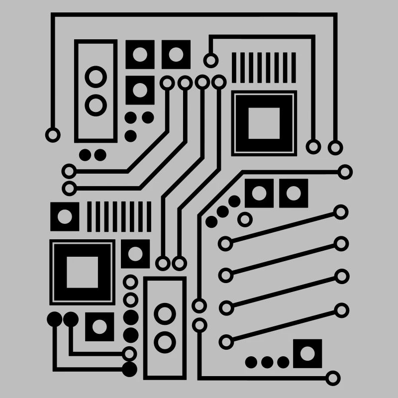 Circuit Board Circuit Board CPU Computer Shirt Gift