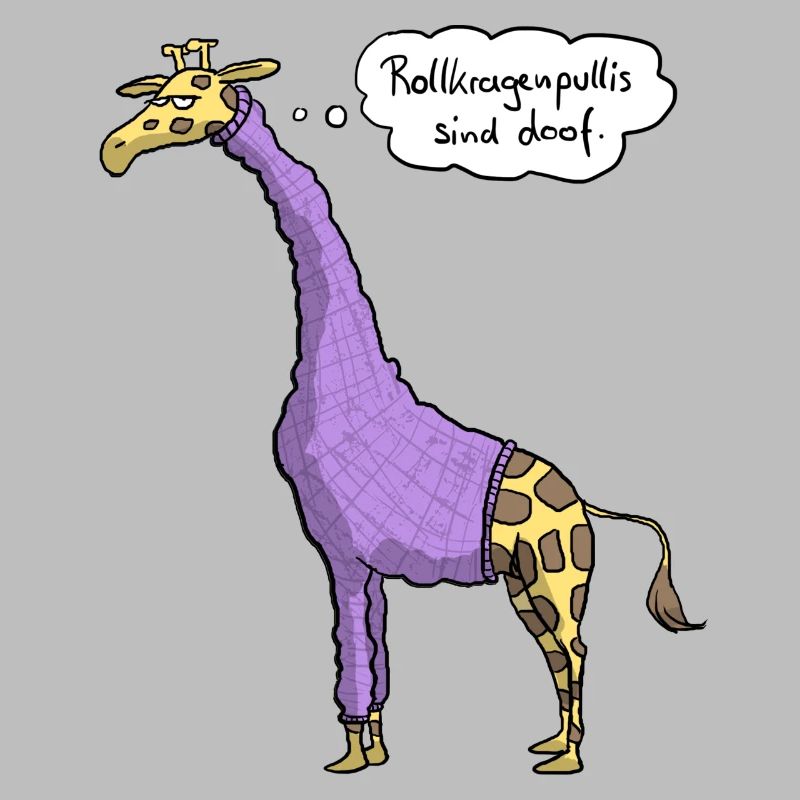 Giraffe Rollkragenpulli