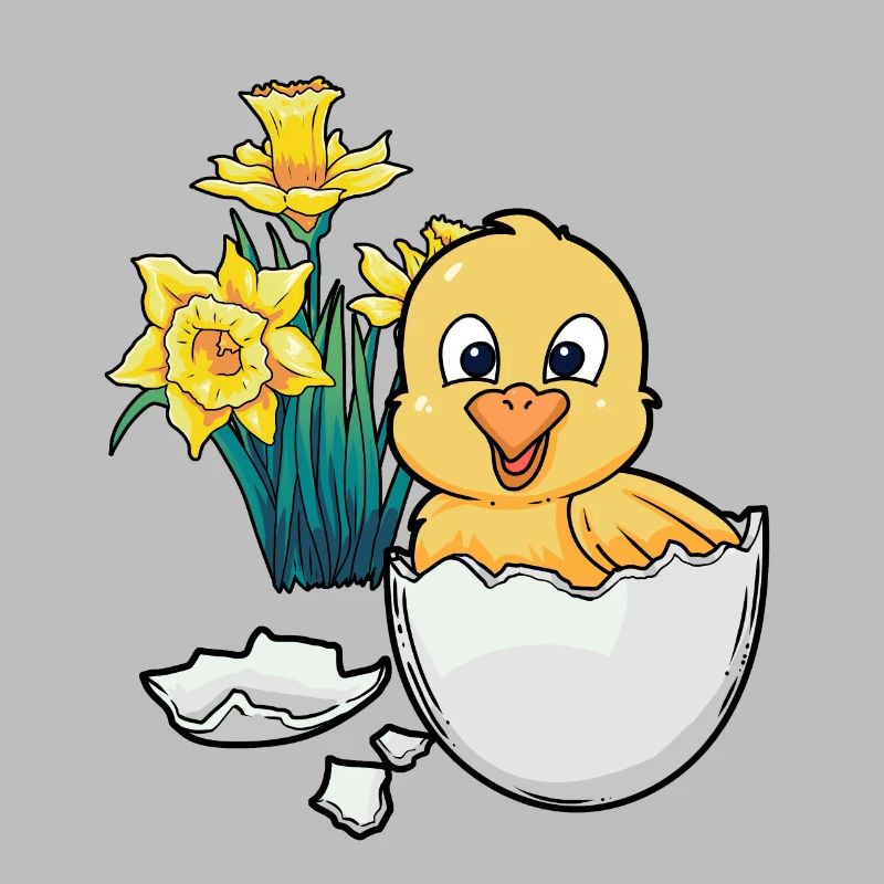 Joyeux Easter Chicks Easter Egg Kids Bébé Chick Egg Egg