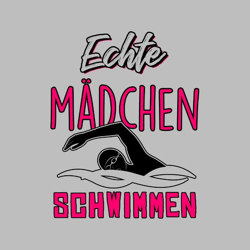 Echte Mädchen schwimmen