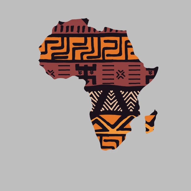 Africa Map Pattern