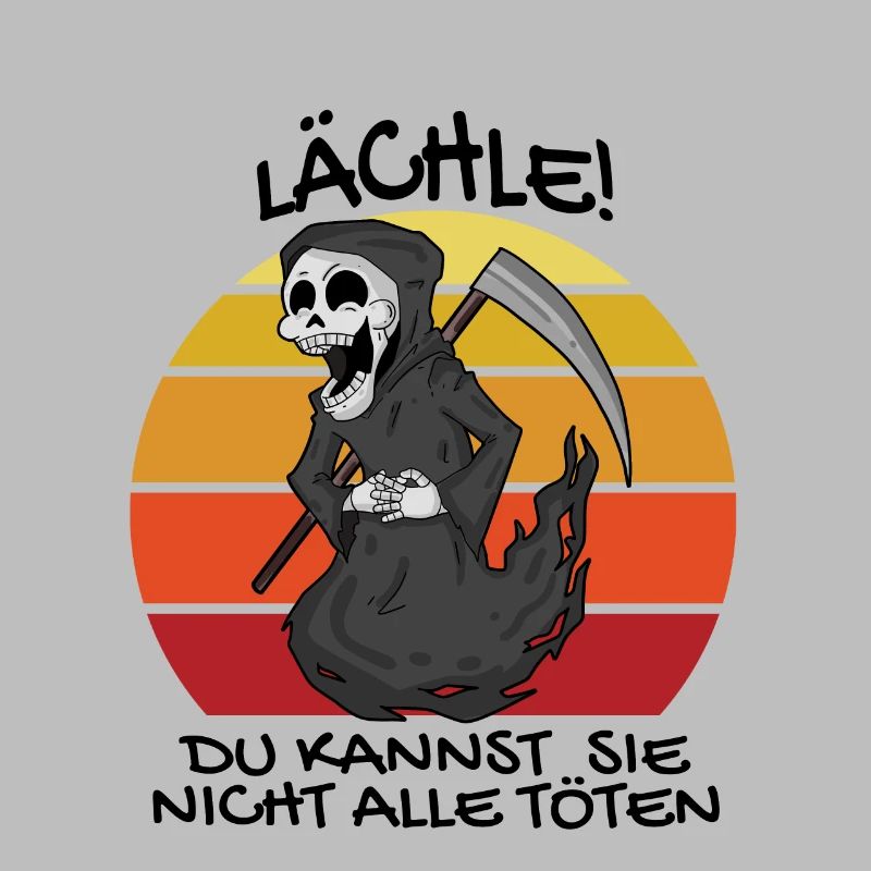 Sensenmann Retro Spruch lustig