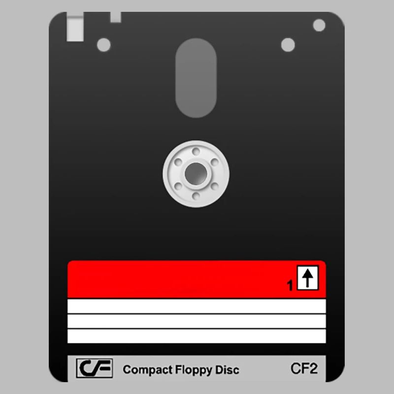 Amstrad 3" Diskette – Retro Tech 01 Symbol