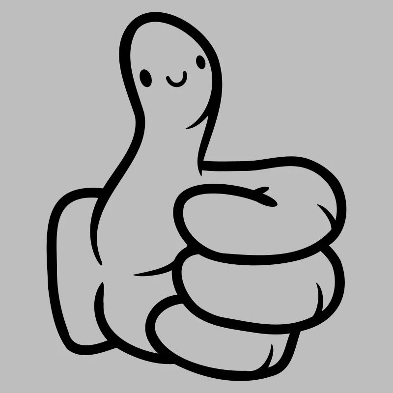 Mignon Visage Main Pouce