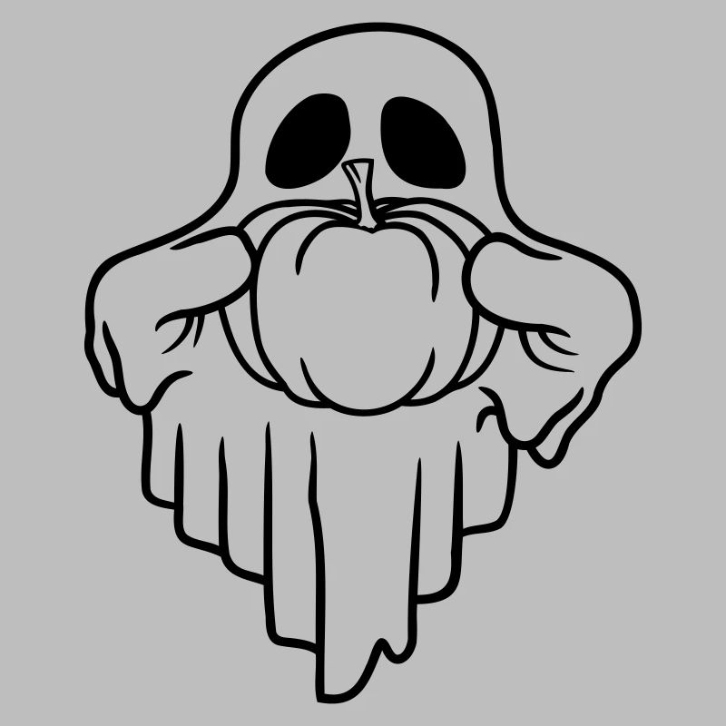 Halloween Pumpkin Ghost Comic