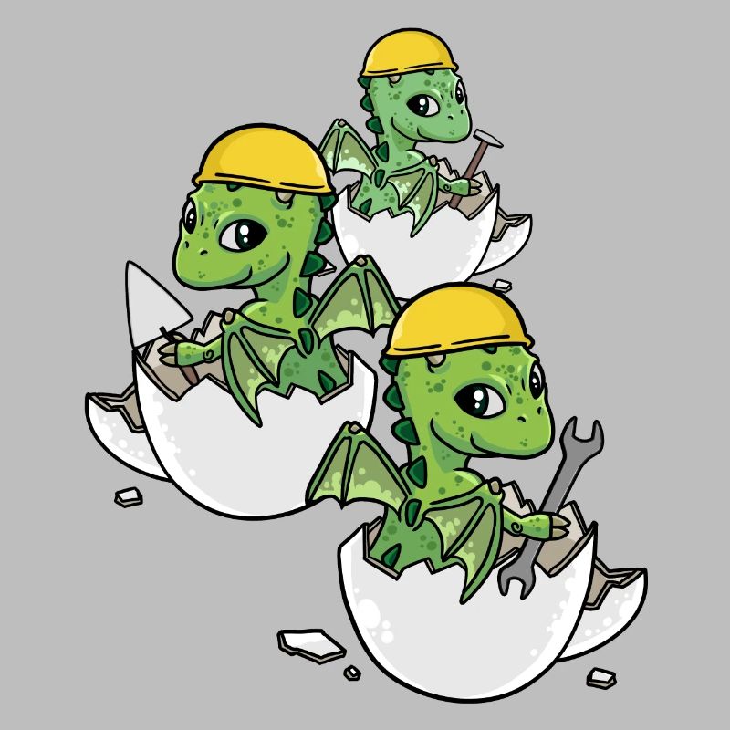 Dino Craftsman Eggshell Tool Professions Work