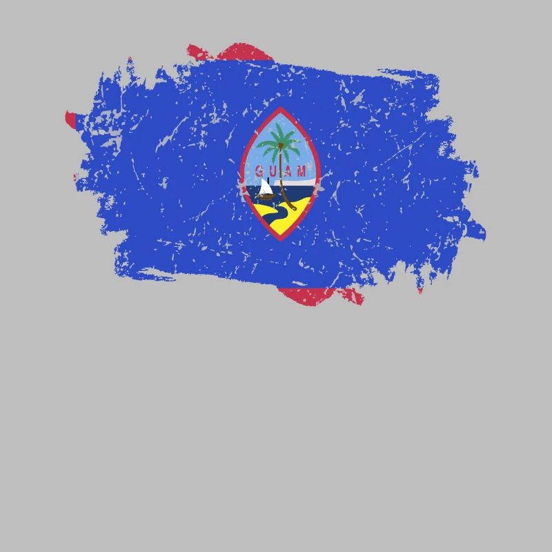 Drapeau de Guam Grunge Drapeau de Guam