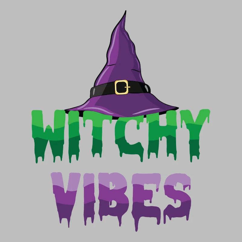 Witchy Vibes Wizard Hexenhut Halloween Kostüm