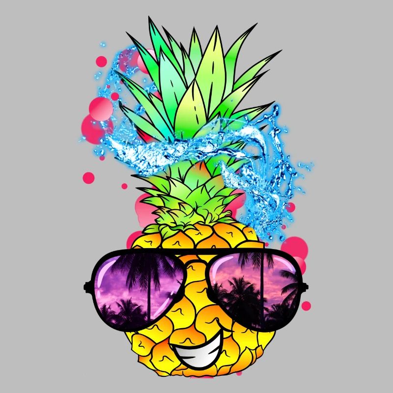 fruit d’ananas acidulé avec visage