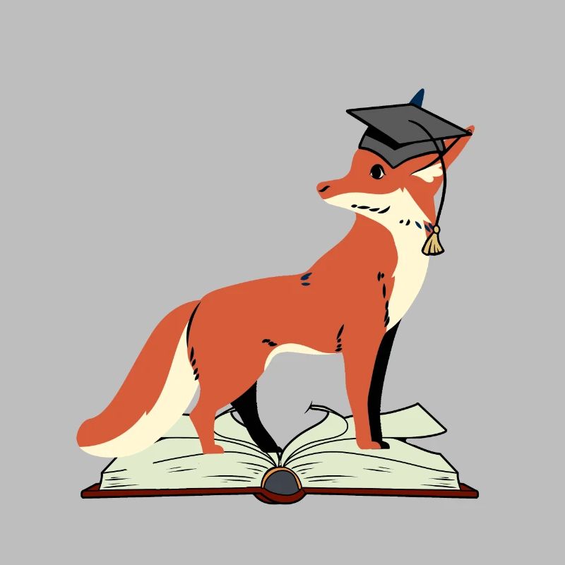 Fox Abitur learn smart wise wisdom wise