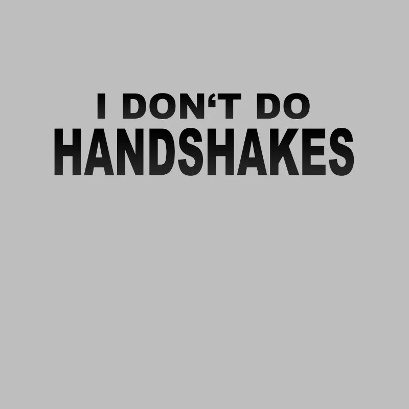 Pas de poignées de main conception de slogan