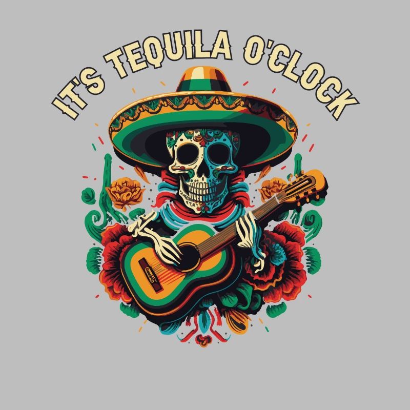 It's Tequila Oclock Alcoholic Tequila Drinker