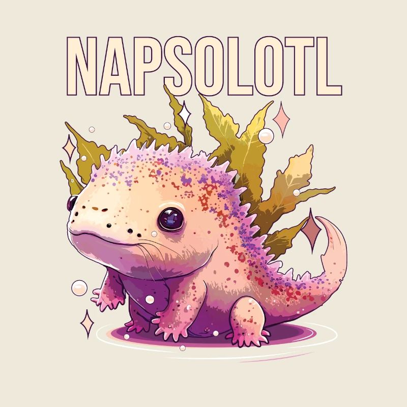 Napsolotl Axolotl Owner Napping Mexican Walking Fi