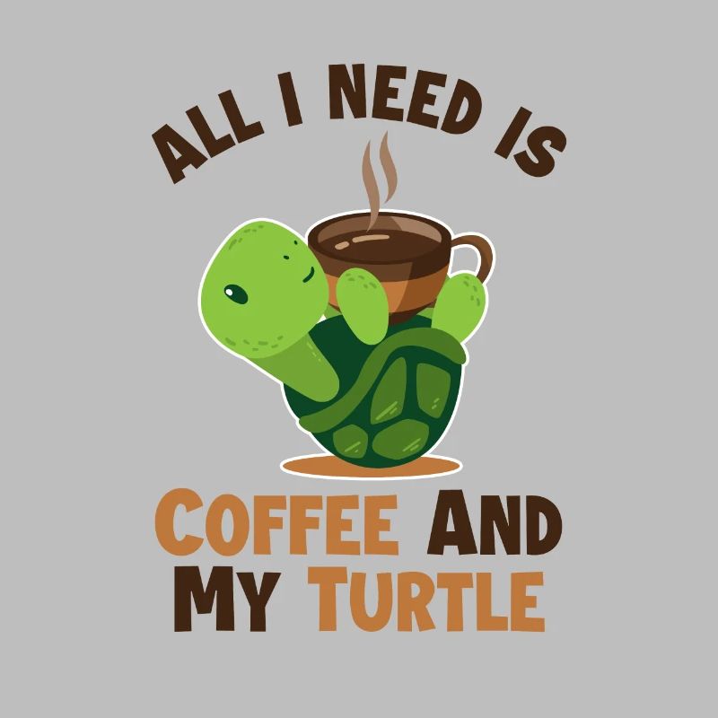 Coffee and my Turtle Tortoise Turtle