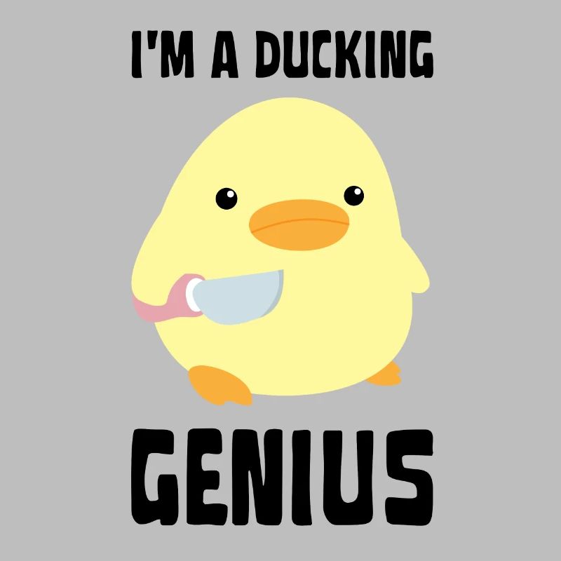 I'm A Ducking Genius - Funny Duck with knife Meme