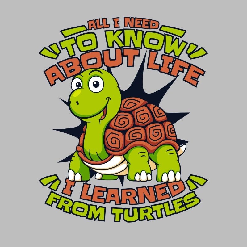 I learned from turtles tortoise turtle