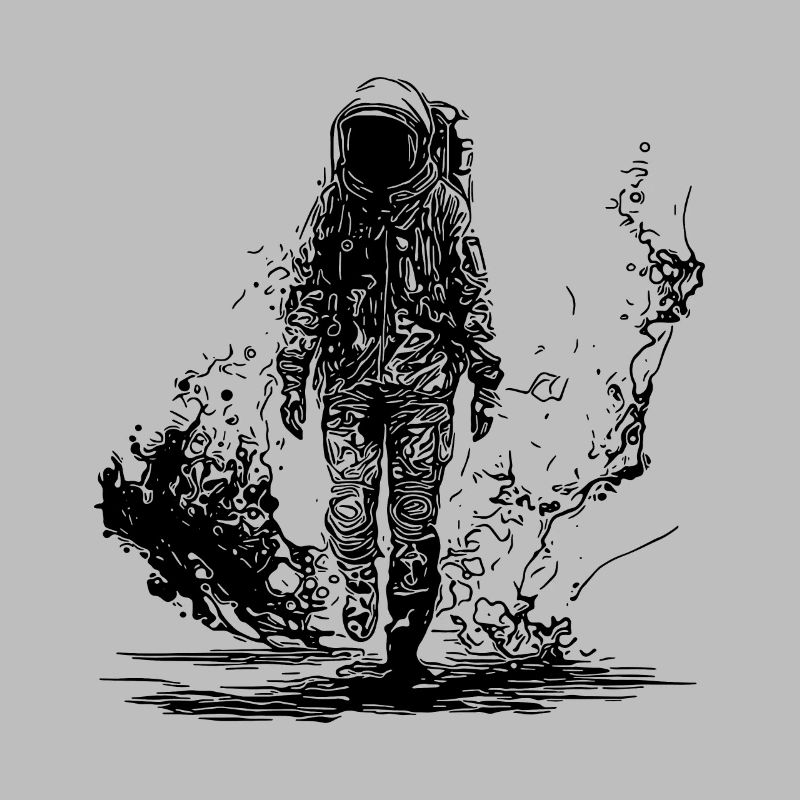 Astronaute dans le désert de Moondust