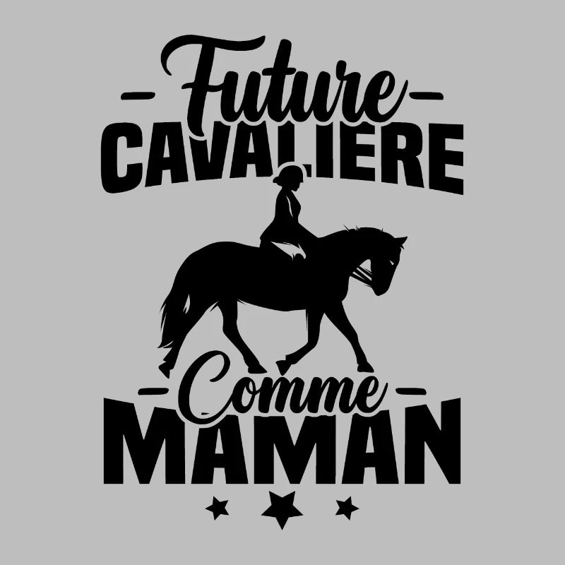 Future cavalière comme maman