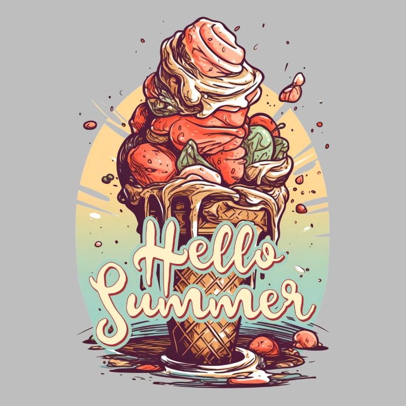 Hello Summer Eis Eiscreme Eisdiele