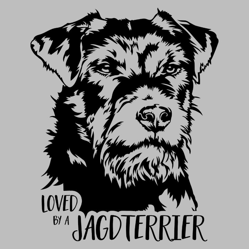 Loved by a Jagdterrier Hundespruch Hunde Wilsigns