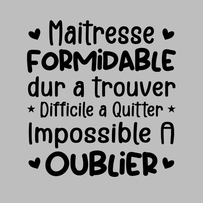 Maîtresse Formidable Cadeau Maîtresse D'école