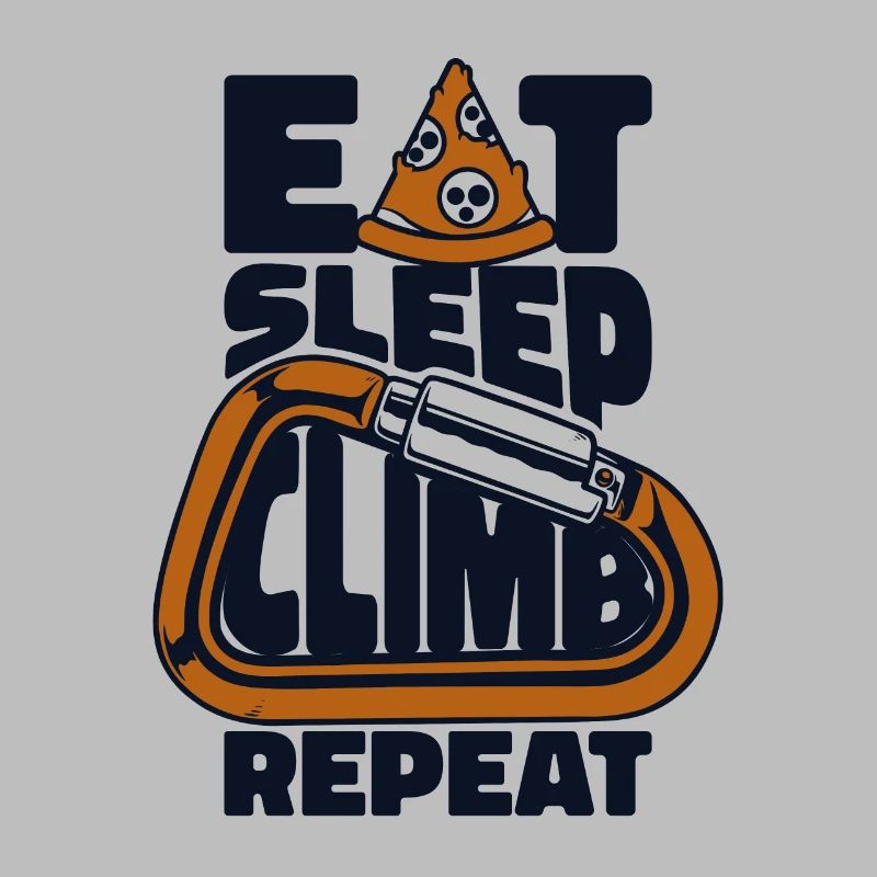 Manger, dormir, grimper, répéter, bloc, escalade de vitesse