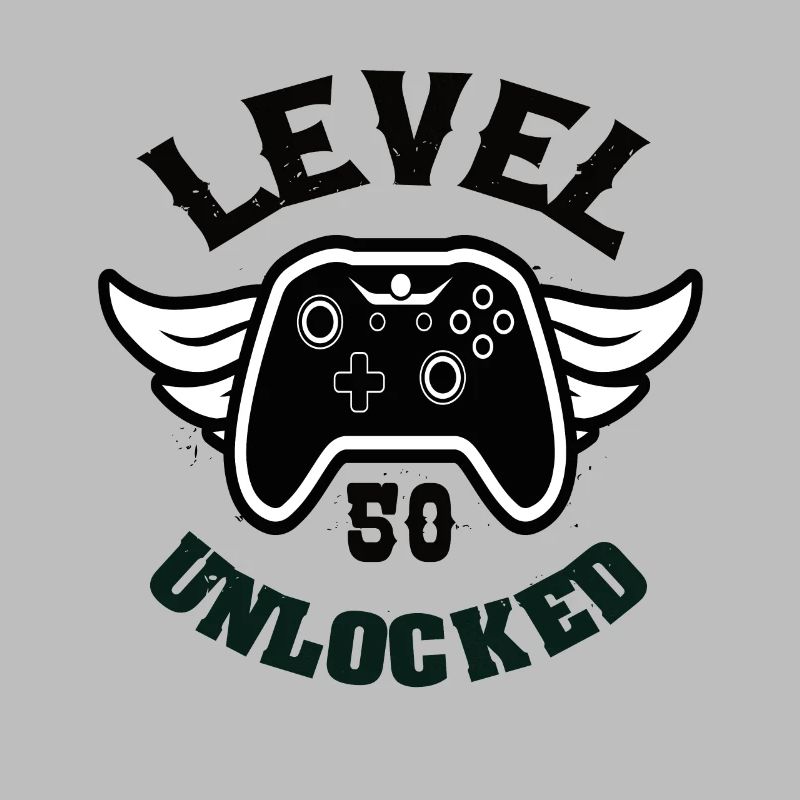 Level 50 Unlocked 50 Geburtstag