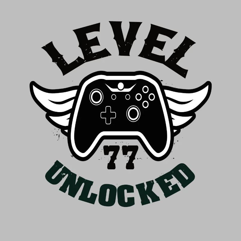 Level 77 Unlocked 77 Geburtstag