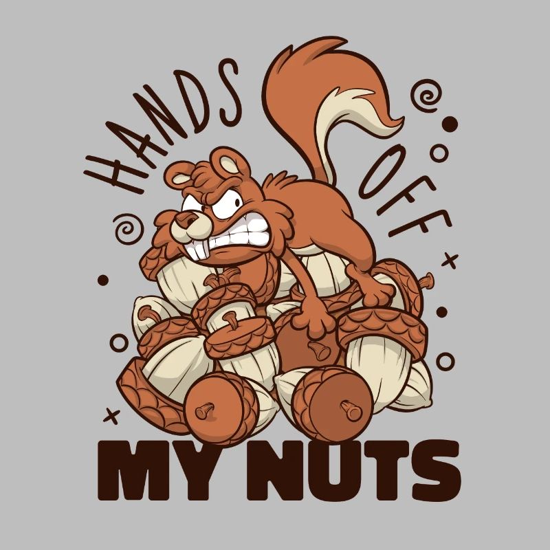 Hands Off My Nuts Grey Squirrel