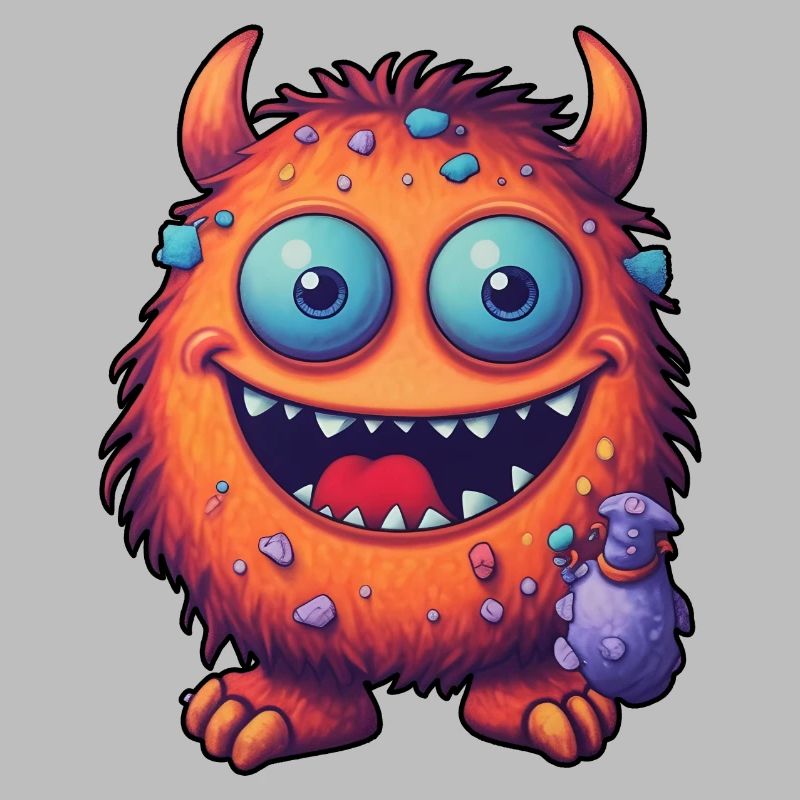 Petit monstre « Kuller » dans le style comique