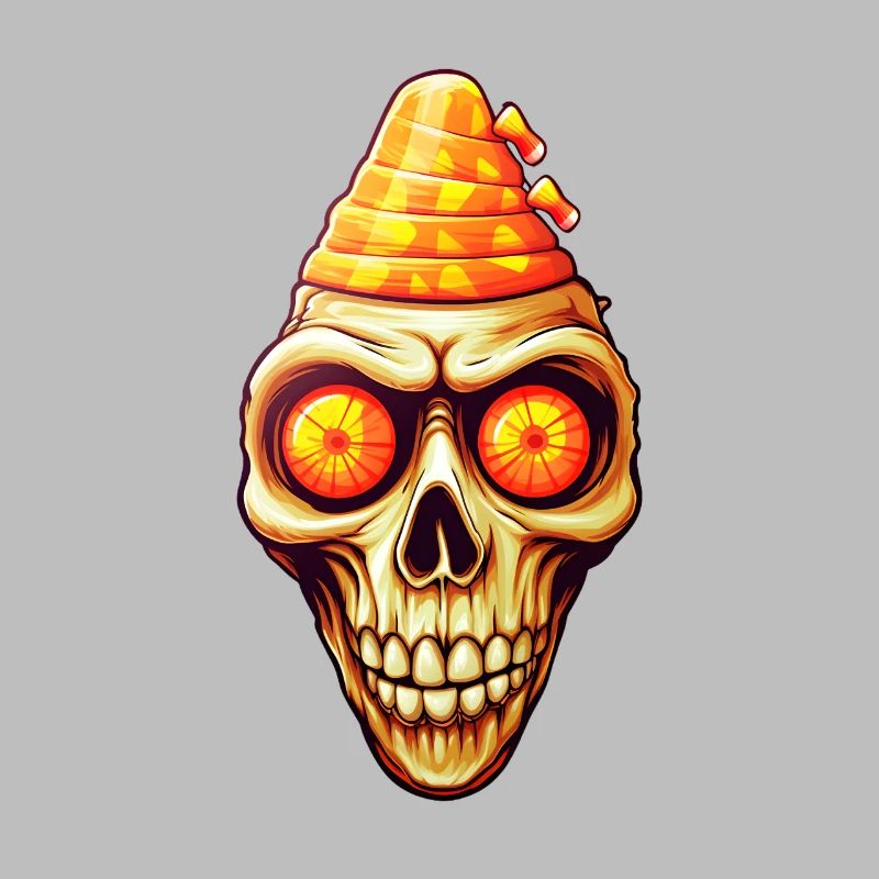 Candy Corn Skull