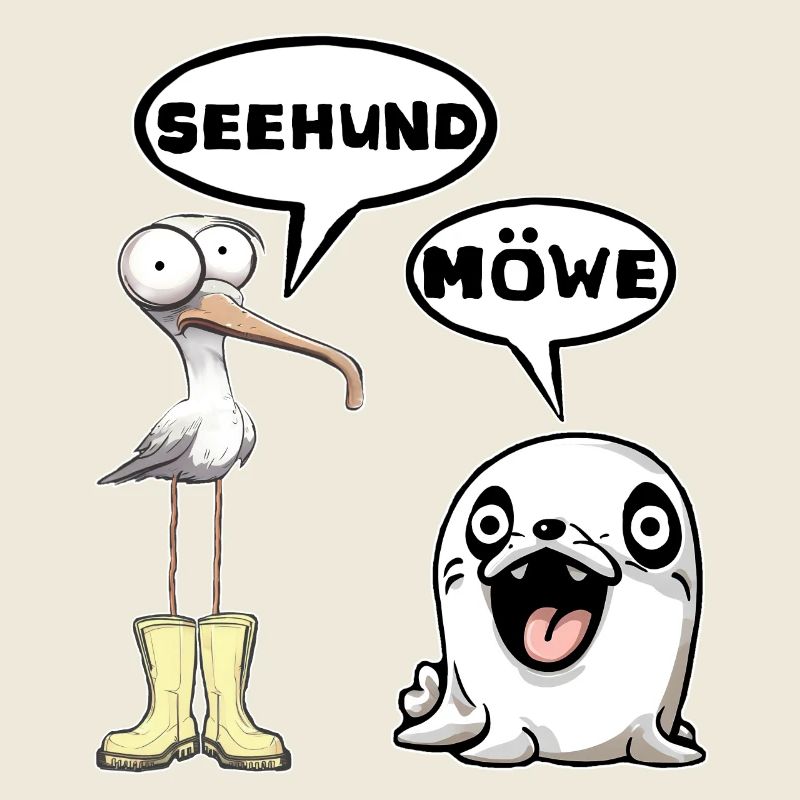 seehund möwe