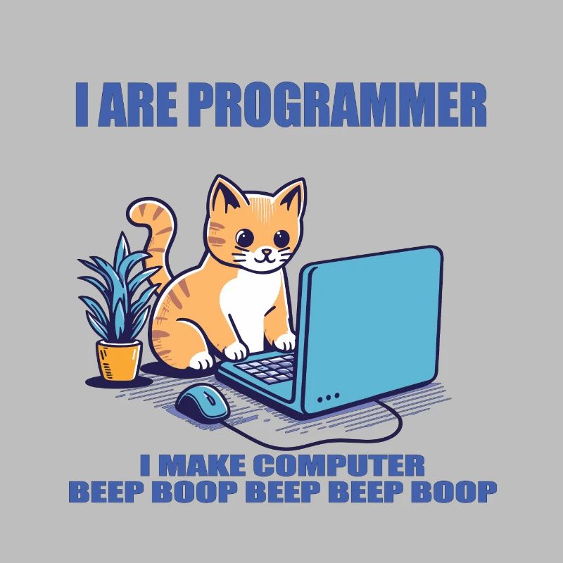 Je suis programmeur, chat de travail