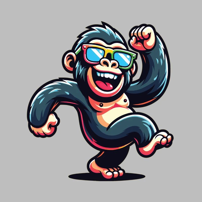Gorilla with sunglasses